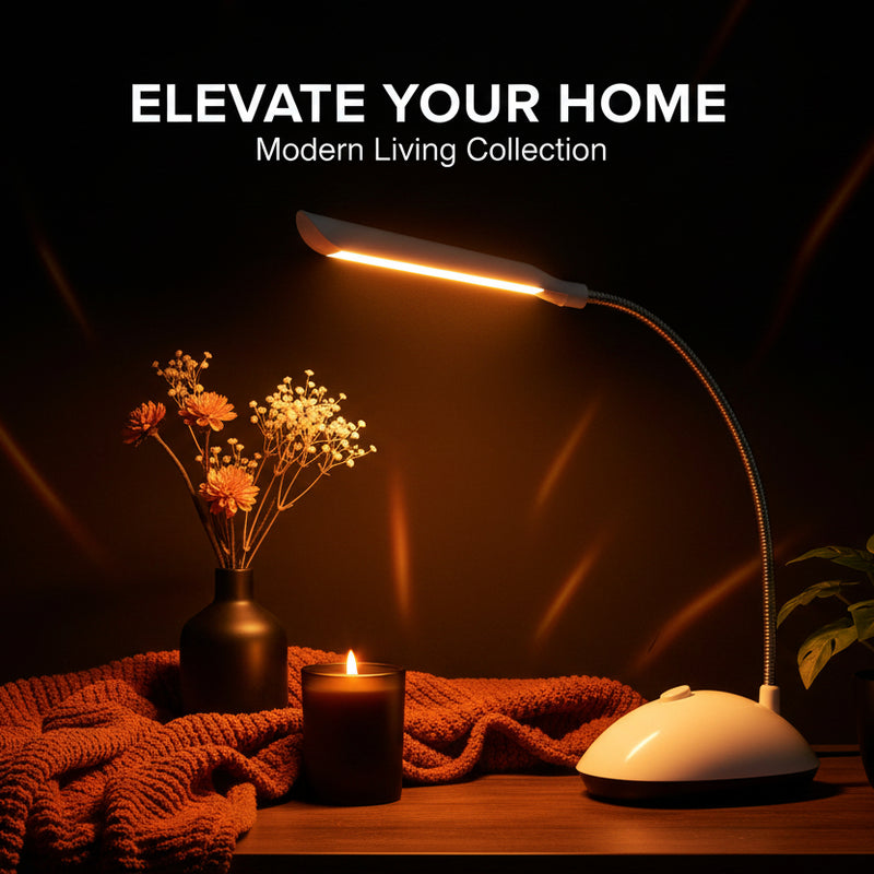 255 Portable Led Reading Light Adjustable Dimmable Touch Control Desk Lamp
