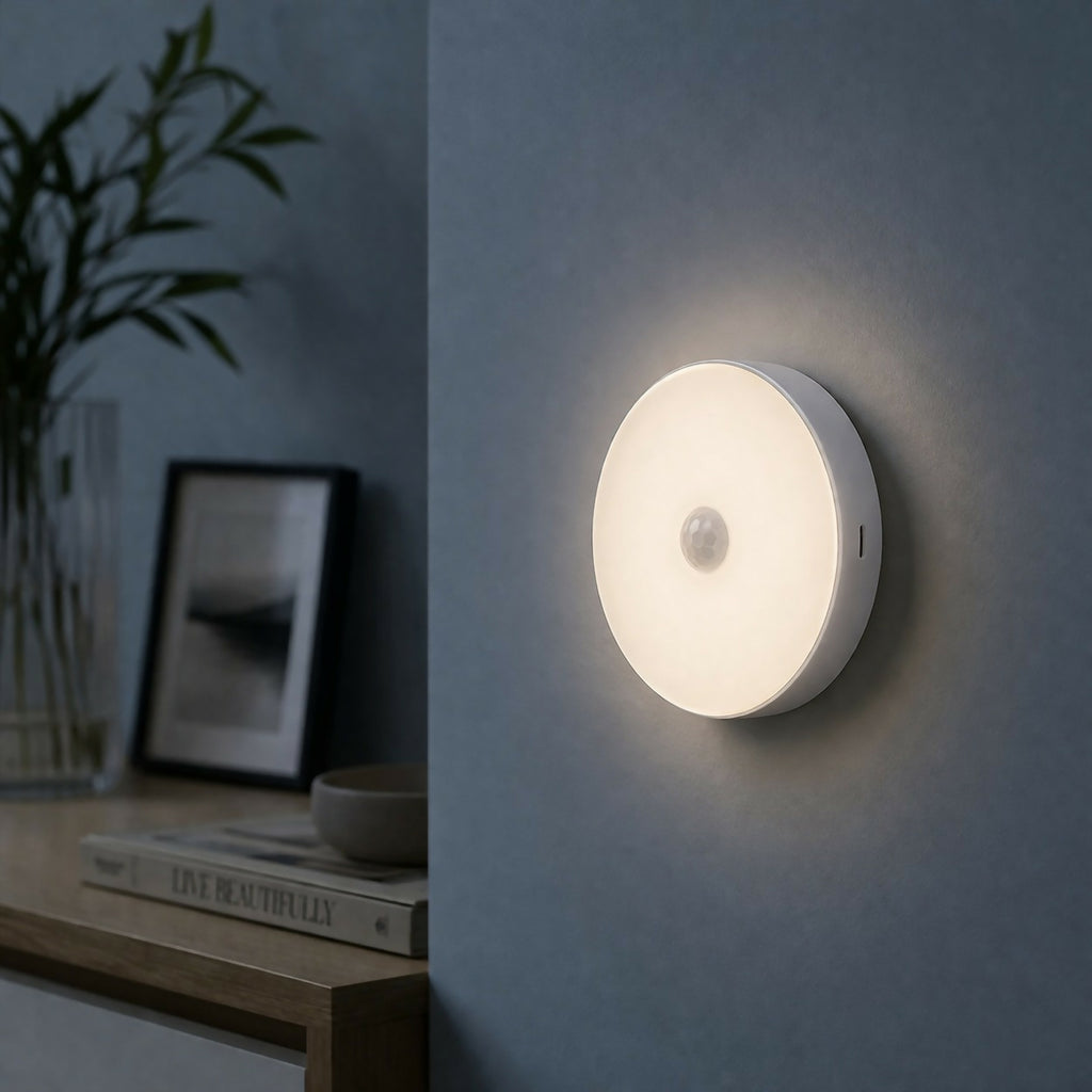 Rechargeable Motion Sensor LED Night Light with USB Charging