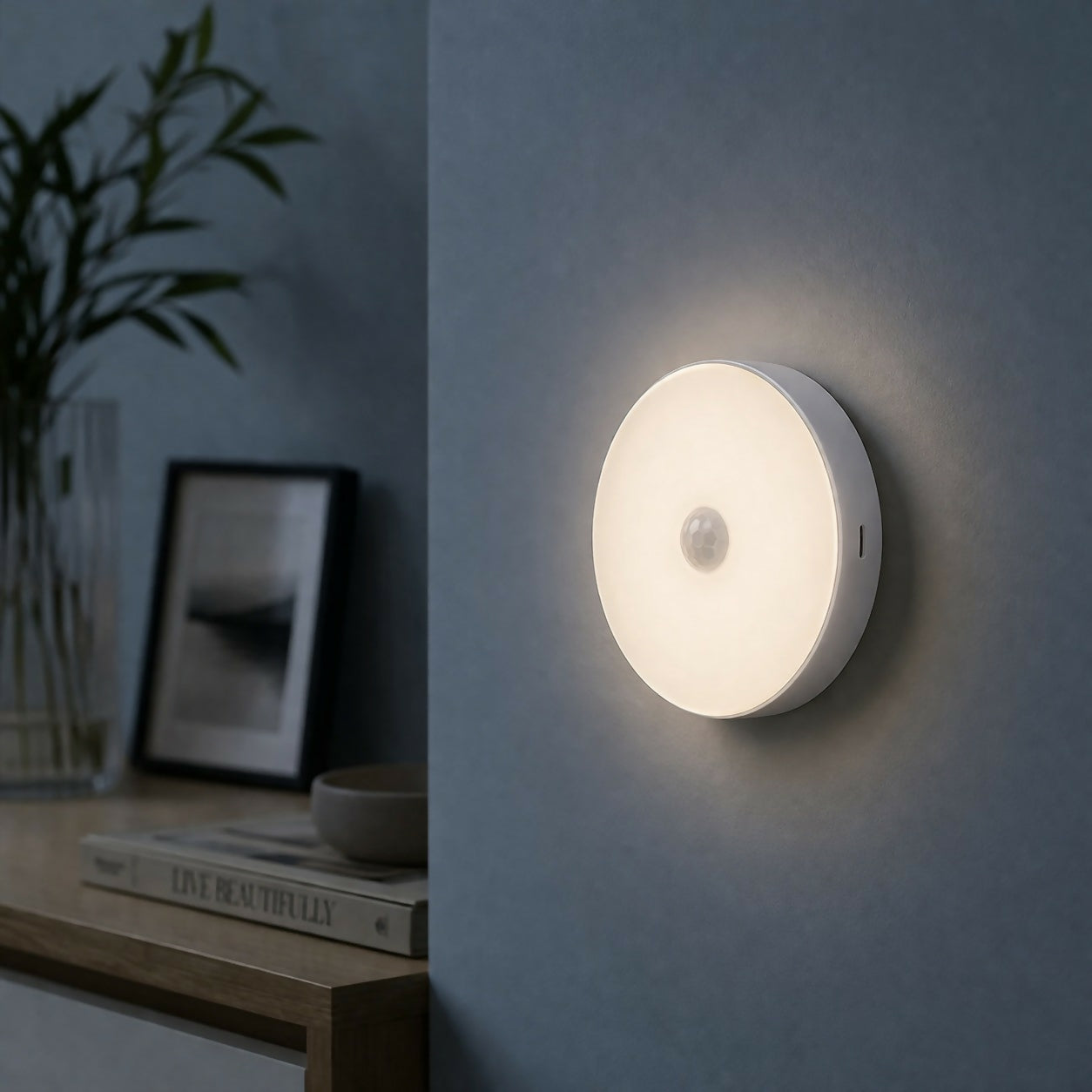 Rechargeable Motion Sensor LED Night Light with USB Charging