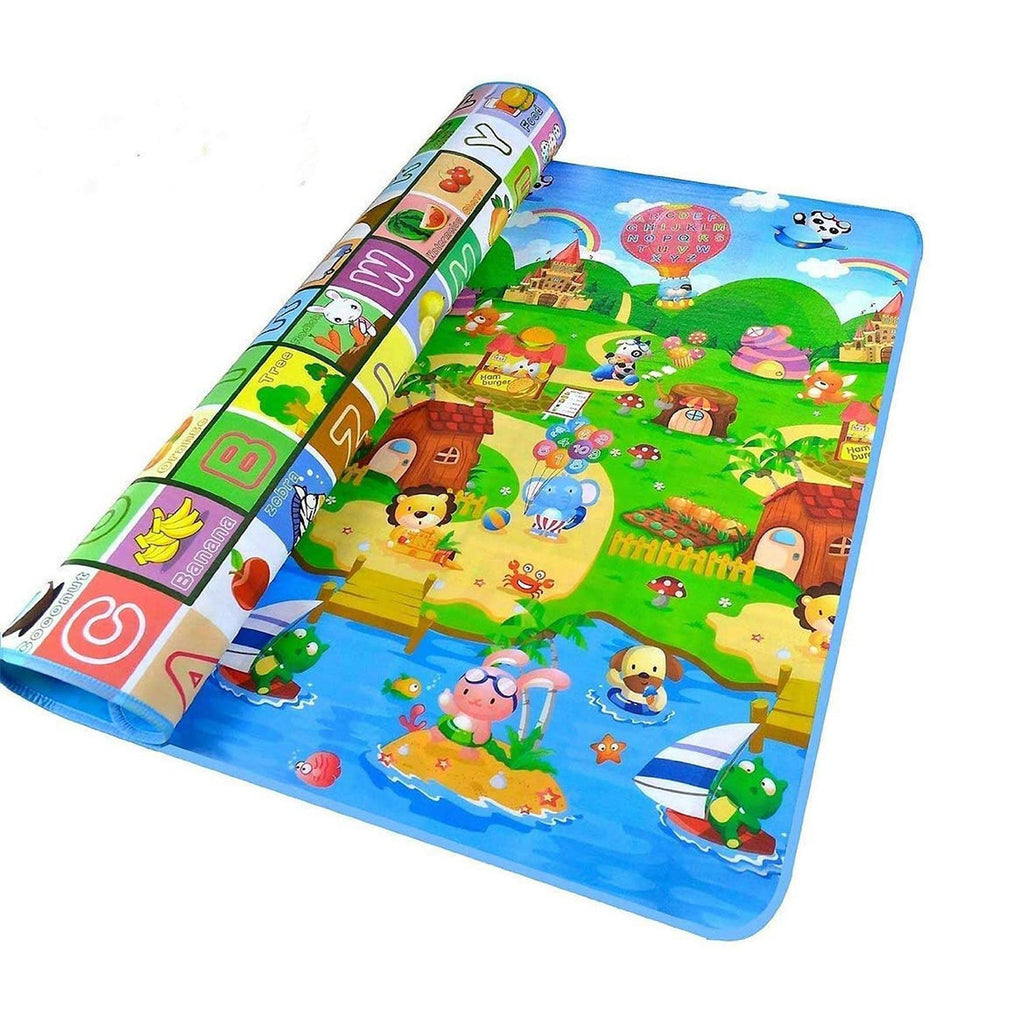 8059 Waterproof Double Side Baby Play Floor Mat For Kids Home With Bag (Size 120 X 180cm)
