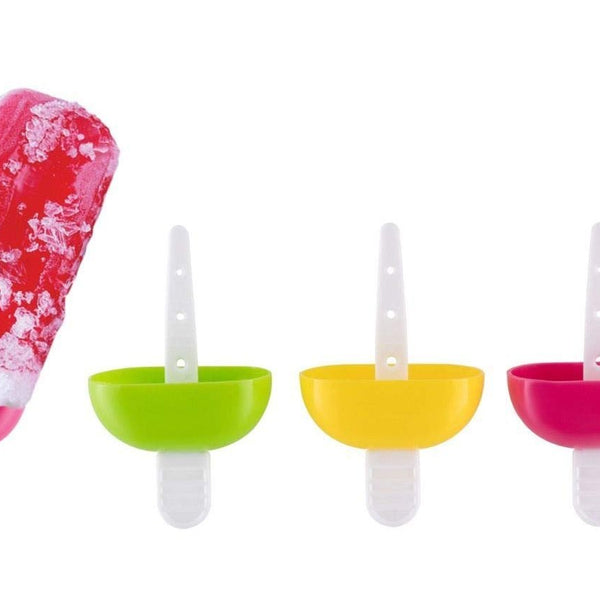 737 6 Pcs Multicolor Polypropylene Ice Mold Kulfi Makerstickcreamcandy Color Assorted