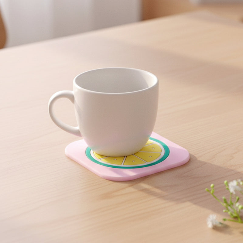 Premium Silicone Drink Coaster (1 Pc 88 Cm  Mix Design)