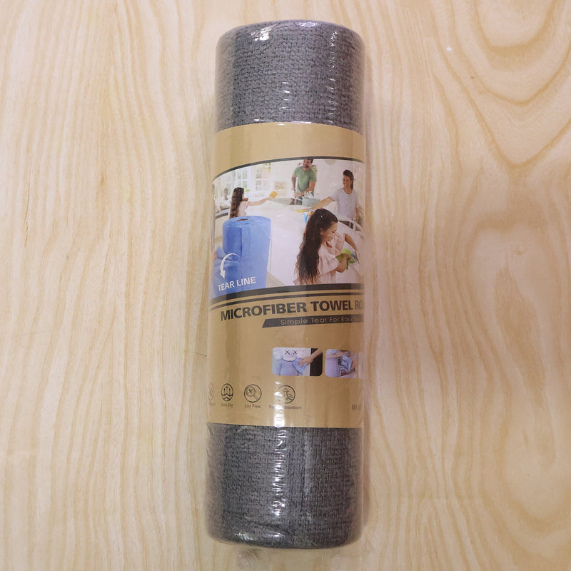 Disposable Cleaning Cloth Roll Reusable Microfiber Kitchen Towel Tear-off (1 Roll)