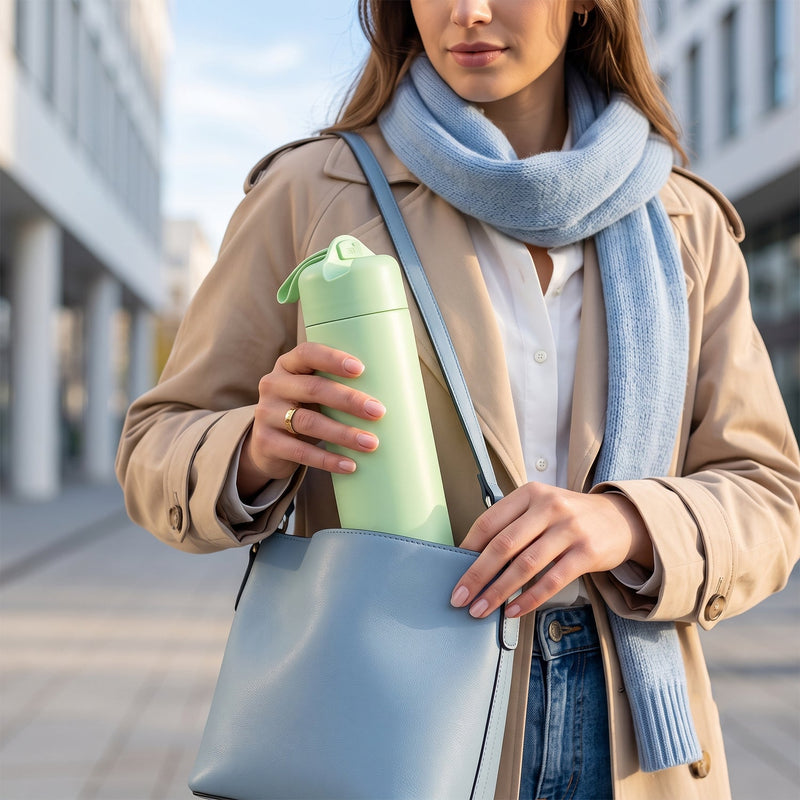 400 Ml Glass Water Bottle With Silicone Sleeve For Gym Office (1 Pc)