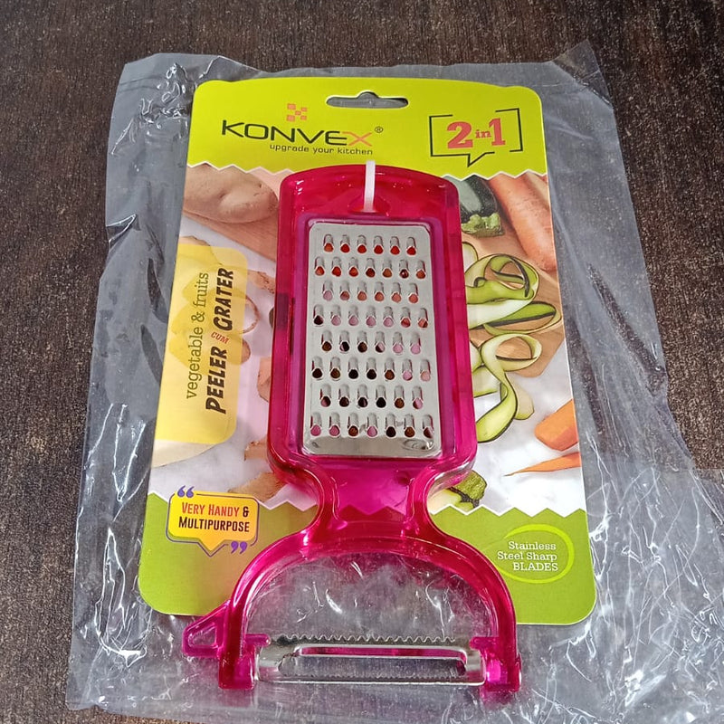 2-in-1 Multifunctional Kitchen Peeler With Grater (1 Pc)