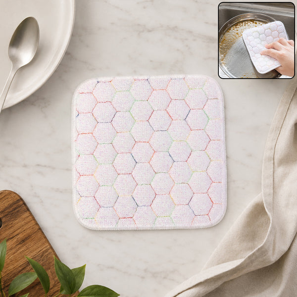 Dish Washing Scrub Pad Heavy Duty Kitchen Scrubber For Utensils Pots 18x18cm (1 Pc)