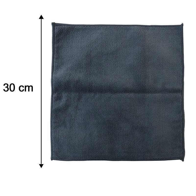 Soft Absorbent Microfiber Cleaning Towel 30 X 30 Cm Pack Of 3 Lint Free (3 Pc)