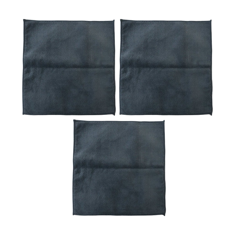 Soft Absorbent Microfiber Cleaning Towel 30 X 30 Cm Pack Of 3 Lint Free (3 Pc)