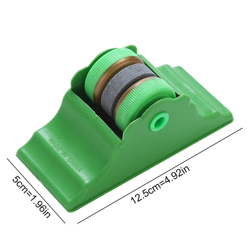 Compact Knife Sharpener With Adhesive Base Manual Roller Blade Sharpener (1 Pc)