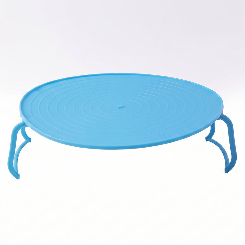 Decorative Non-slip Plastic Serving Tray With Stand (1 Pc)
