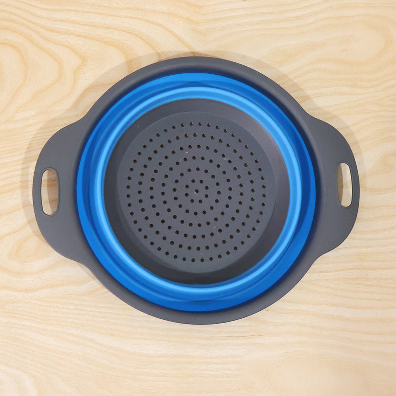 Foldable Silicone Strainer  Space-saving Kitchen Drainer With Handles