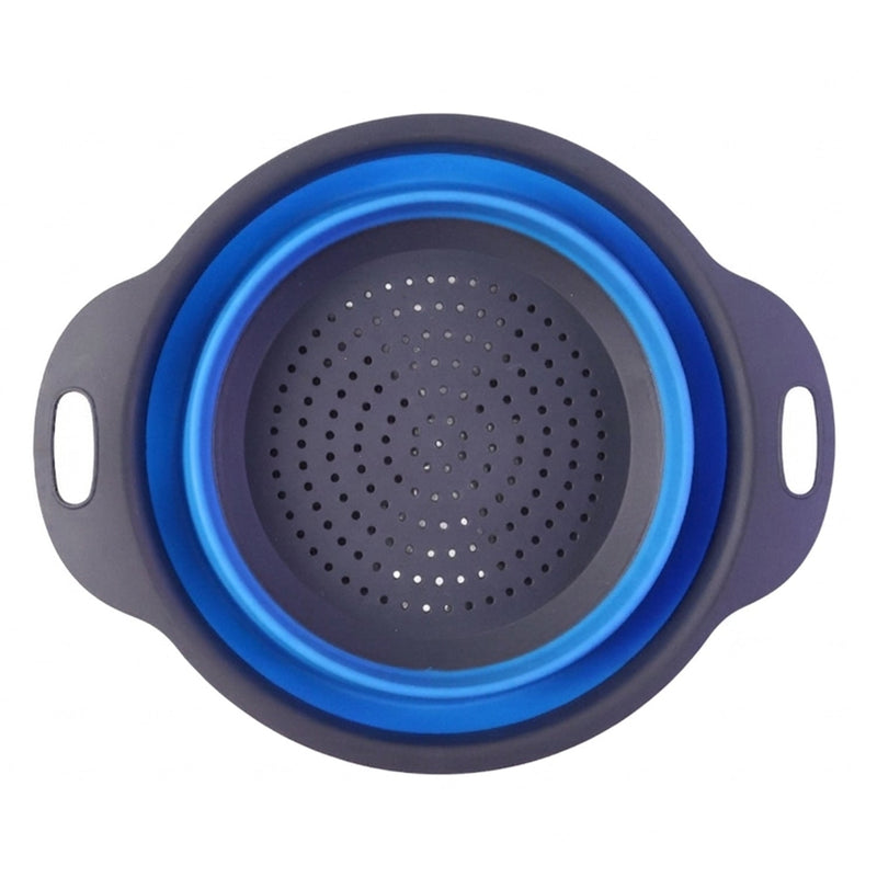 Foldable Silicone Strainer  Space-saving Kitchen Drainer With Handles