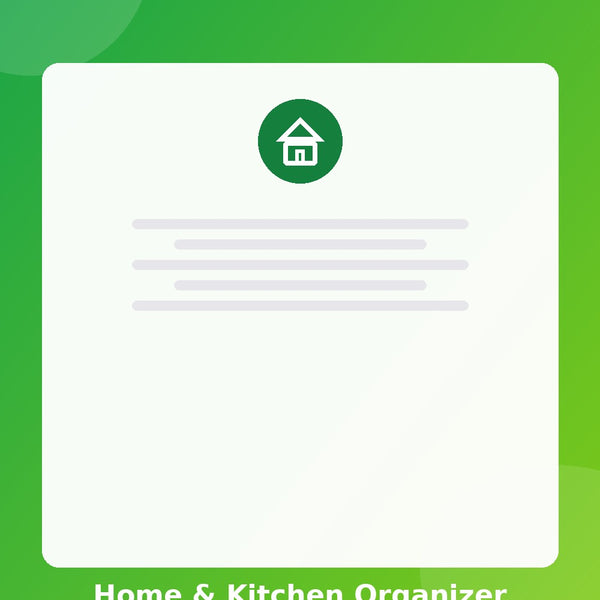 Home & Kitchen Organizer — Printable Planner (Instant Download)