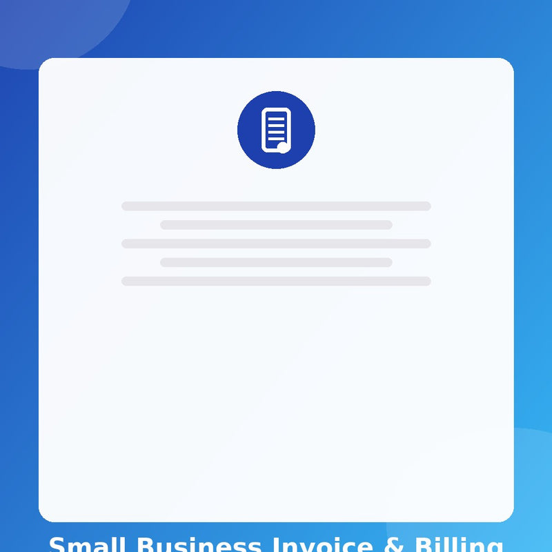 Small Business Invoice & Billing Tracker — Excel (Instant Download)