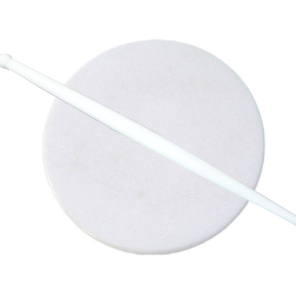 2136 White Plastic Rolling Belan For Chapati Making