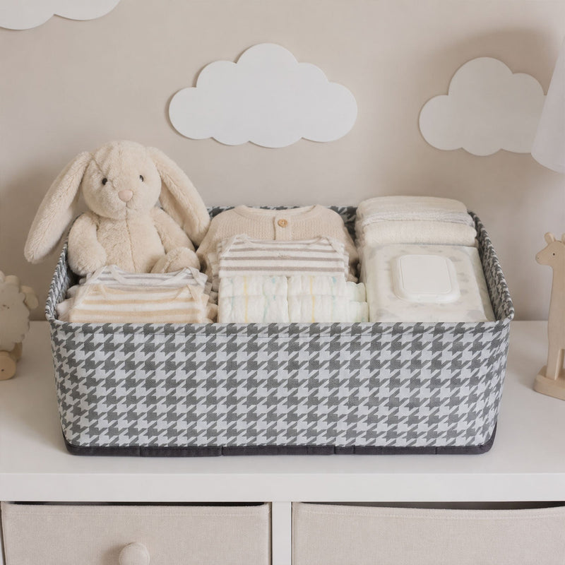 Foldable Cloth Organizer Basket Fabric Storage Box For Clothes Toys (1 Pc)
