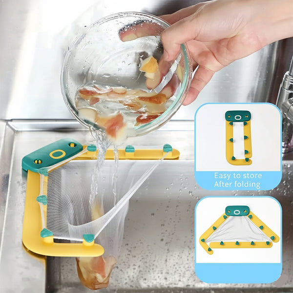 Kitchen Sink Corner Filter Holder  Compact Multipurpose Rack