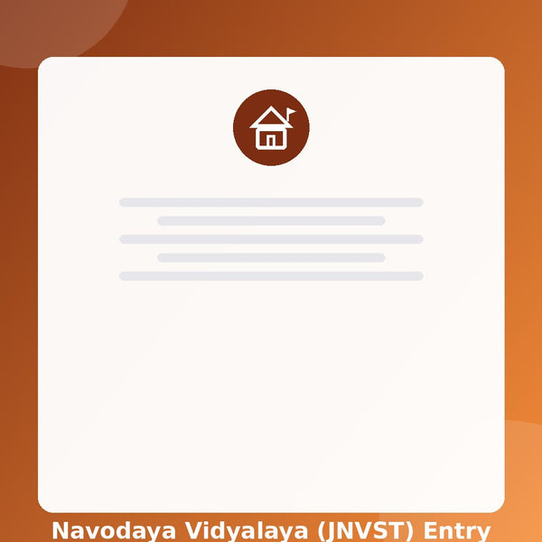 Navodaya Vidyalaya (JNVST) Entry Exam Study Planner — Excel (Instant Download)