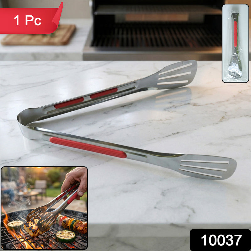 Stainless Steel Multi Purpose Kitchen Tongs With Anti Slip Grip (1 Pc)