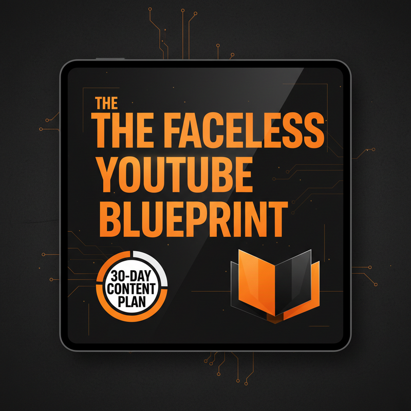 The Faceless YouTube Blueprint + BONUS 30-Day Content Tracker (Instant Download)