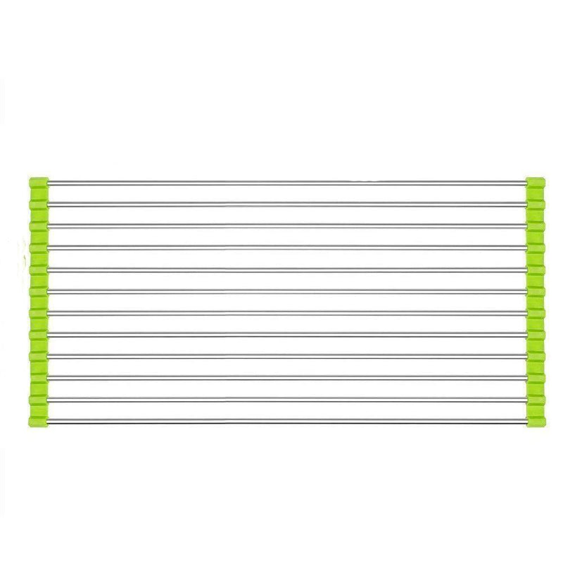 2064 Foldable Drain Rack Kitchen Sink Roll Up Dish Drying Rack Portable Dish Rack